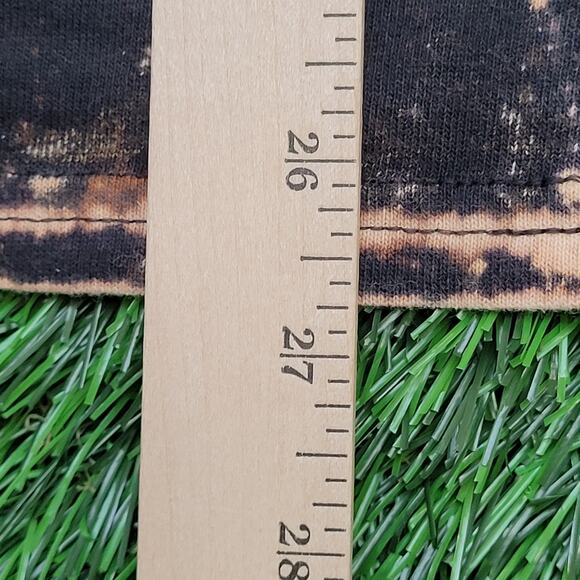 Harley-Quinn Joker Bleached Shirt Womens Small 17x27 Black Crazy - Picture 10 of 11